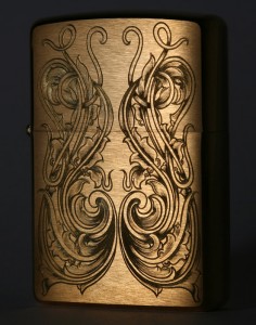 Hand engraved Zippo