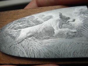Fracassi engraving close up